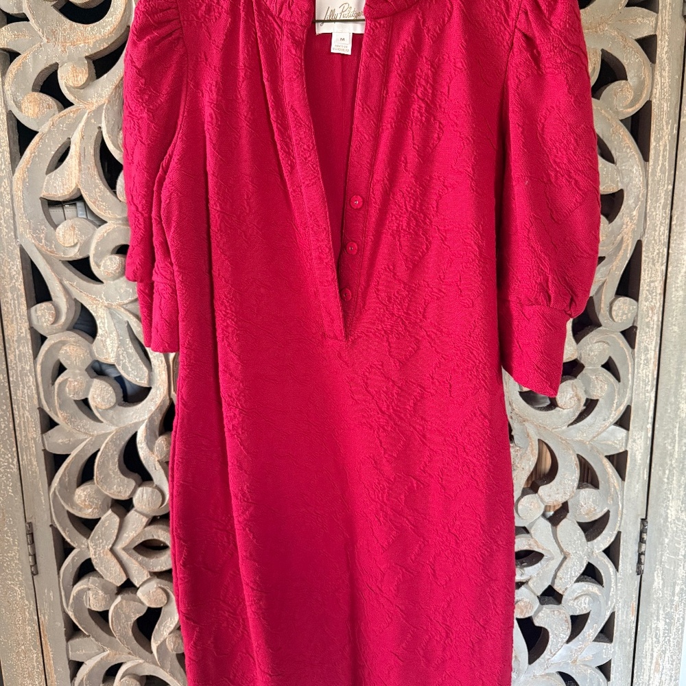 Lilly Pulitzer maroon body con